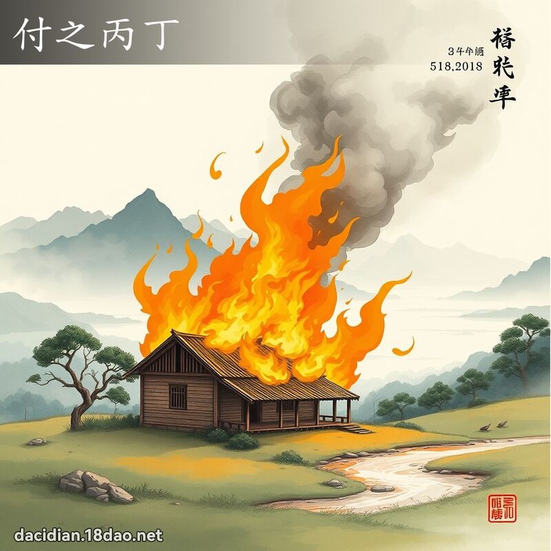 付之丙丁 配图
