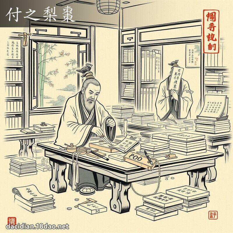 付之梨枣 配图