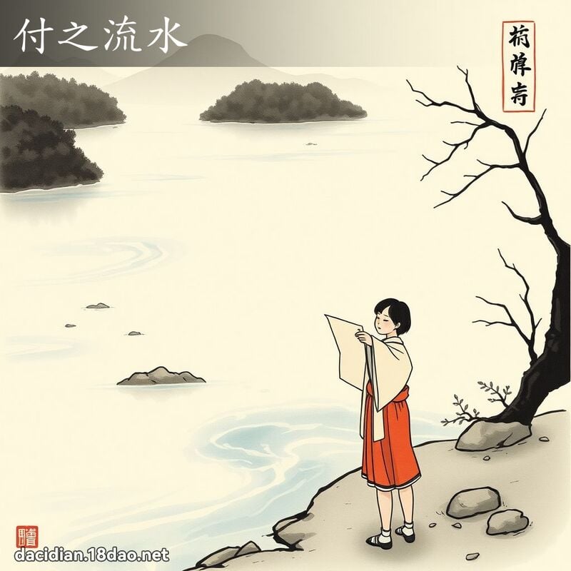 付之流水 配图