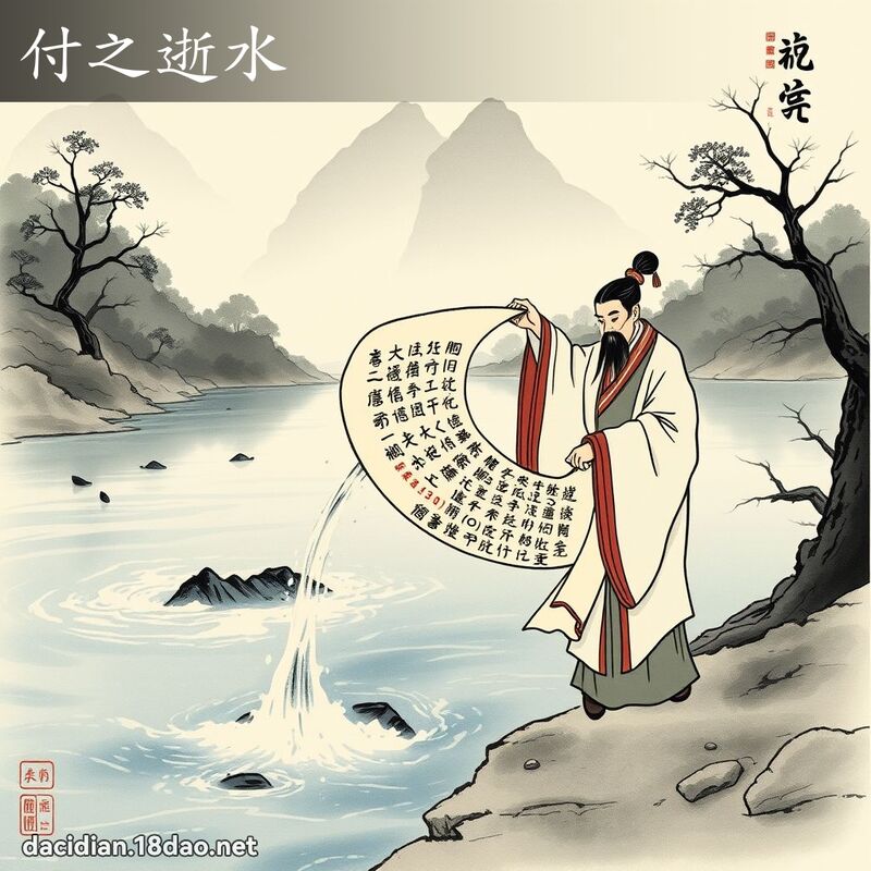 付之逝水 配图