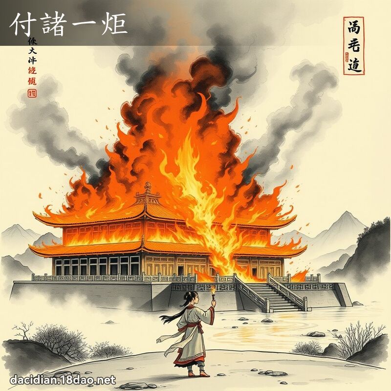 付诸一炬 配图