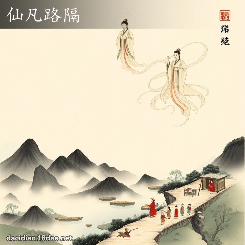仙凡路隔 配图