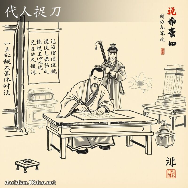 代人捉刀 配图