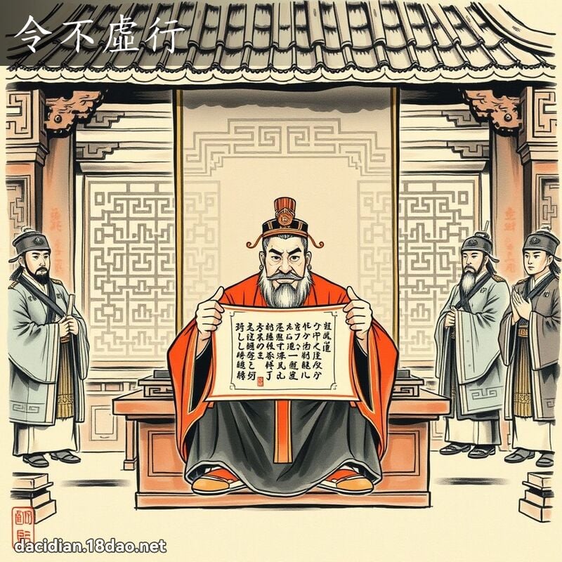 令不虚行 配图