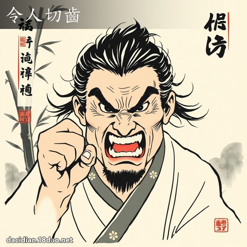 令人切齿 配图
