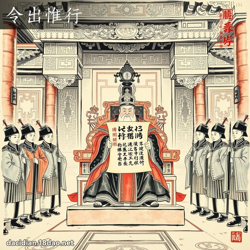 令出惟行 配图