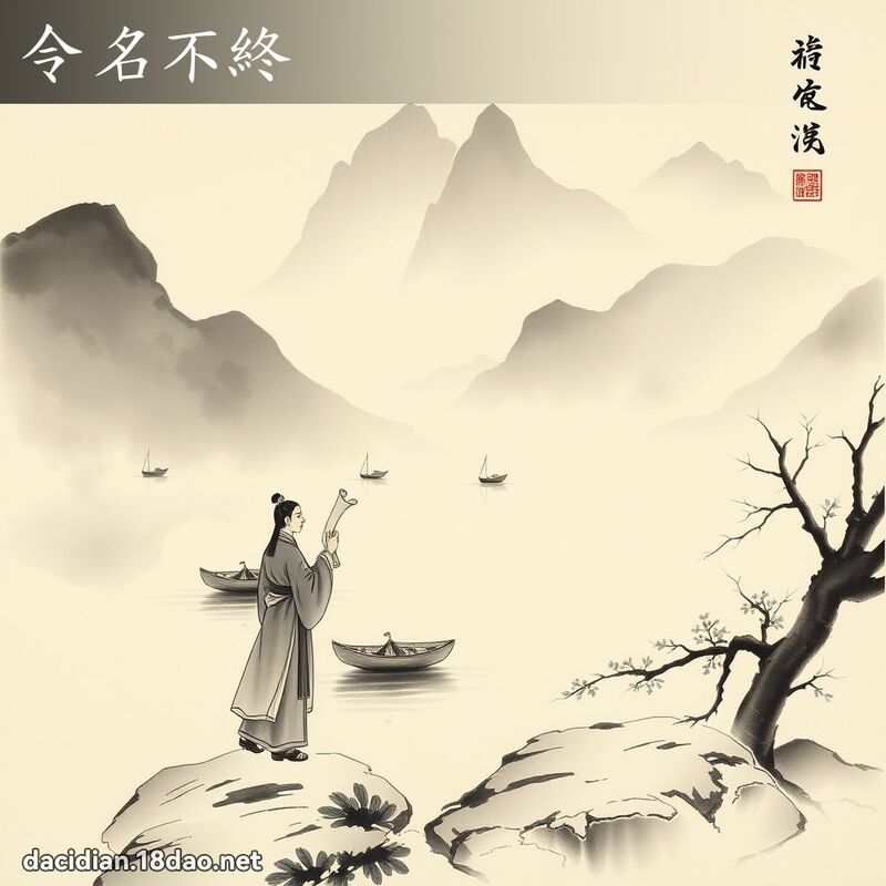 令名不終 配图