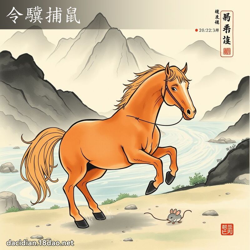 令驥捕鼠 配图