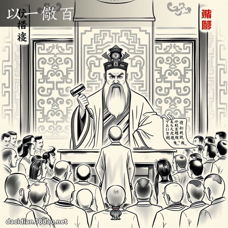 以一儆百 配图