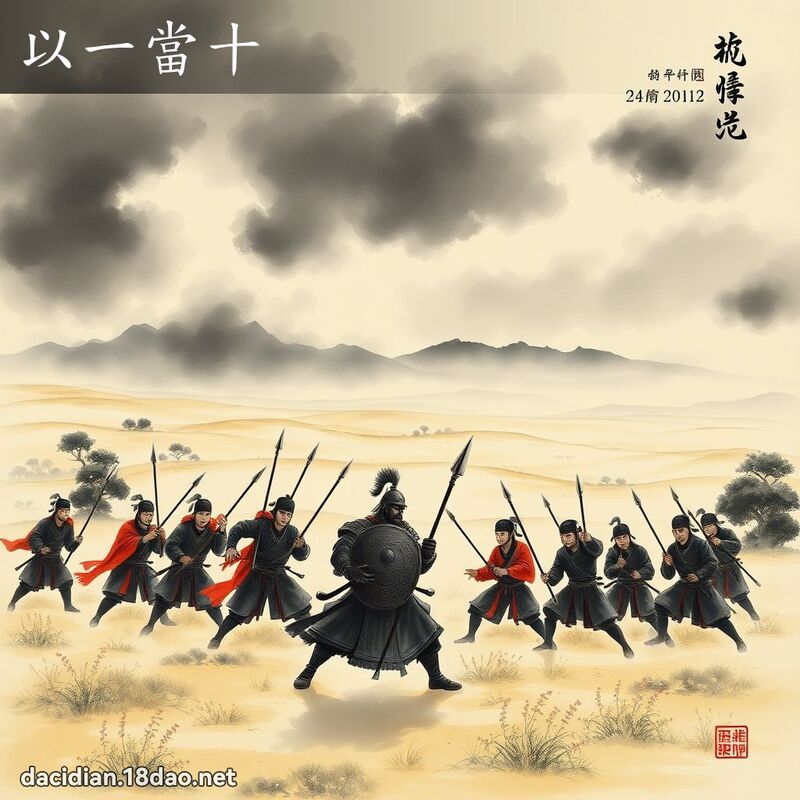 以一當十 配图