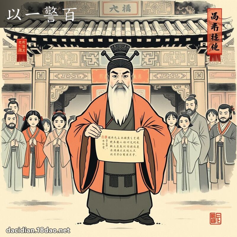 以一警百 配图