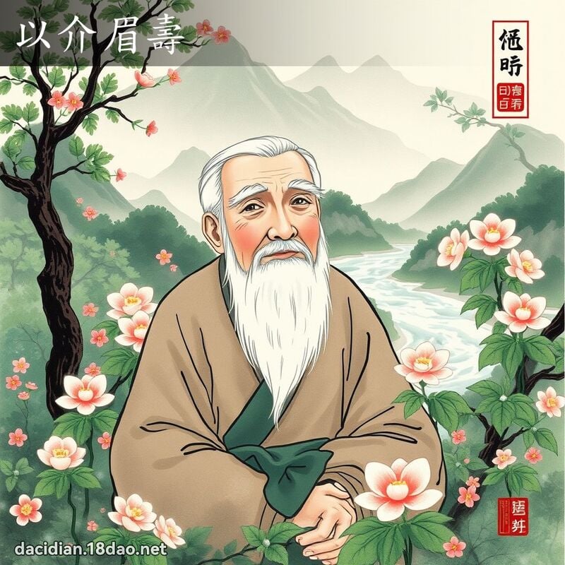 以介眉壽 配图