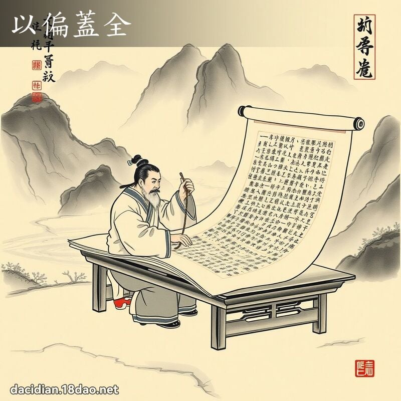 以偏蓋全 配图
