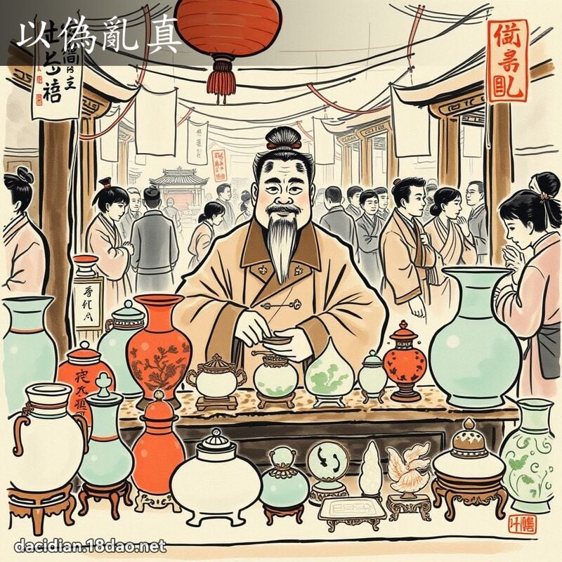 以偽亂真 配图