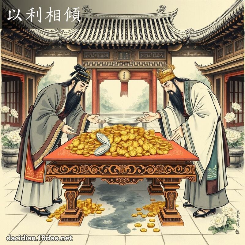 以利相傾 配图