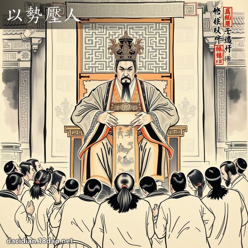 以勢壓人 配图