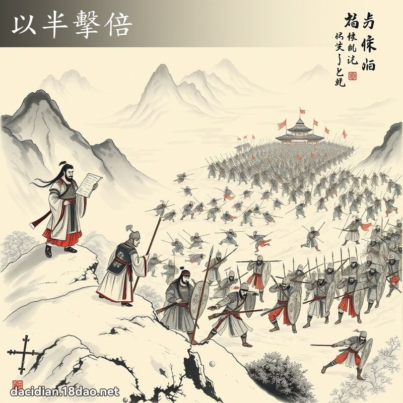 以半擊倍 配图