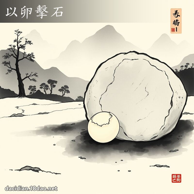 以卵擊石 配图