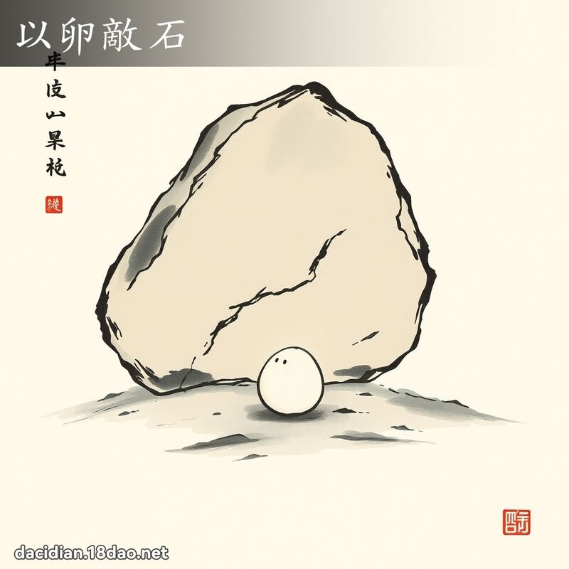 以卵敵石 配图