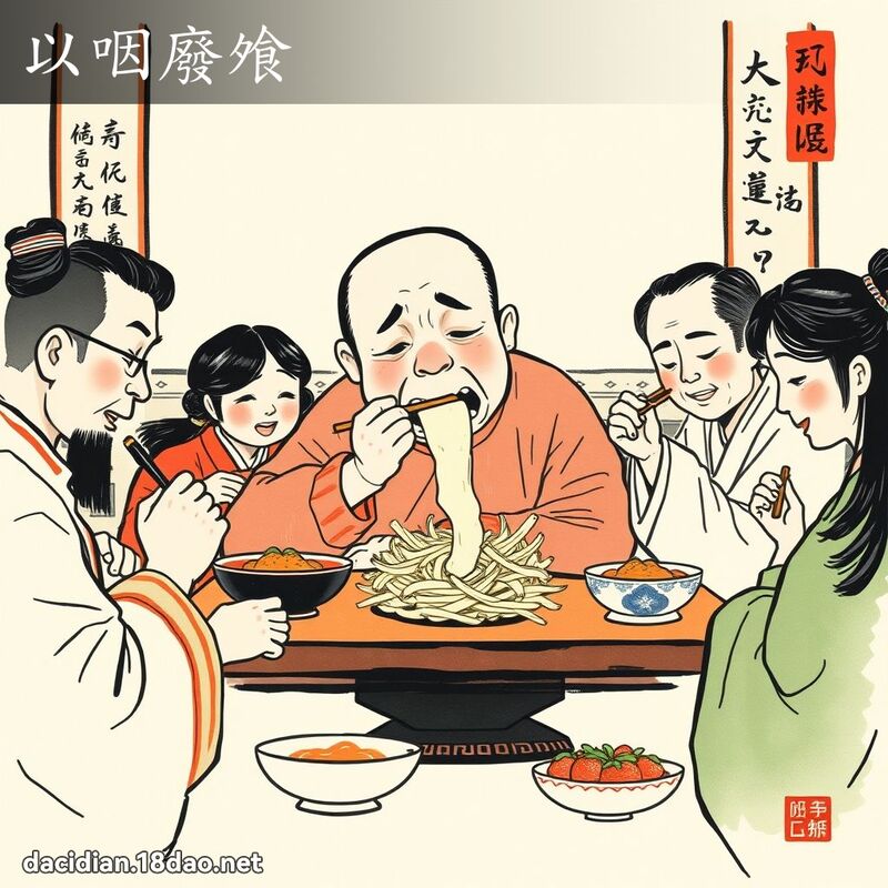以咽廢飧 配图