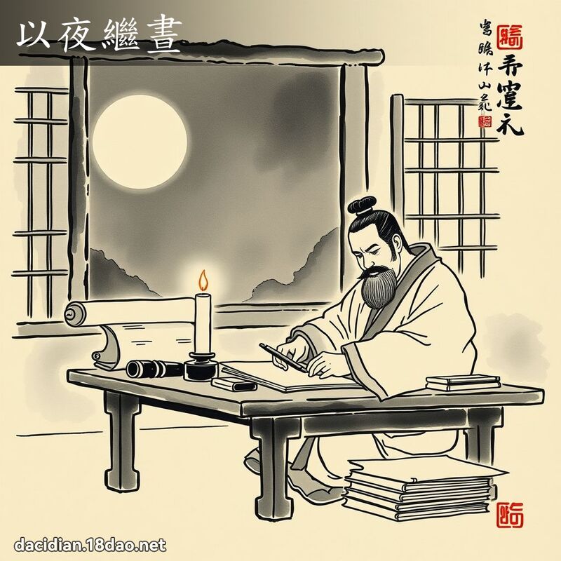 以夜繼晝 配图