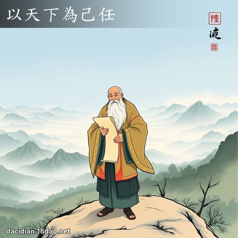 以天下為己任 配图