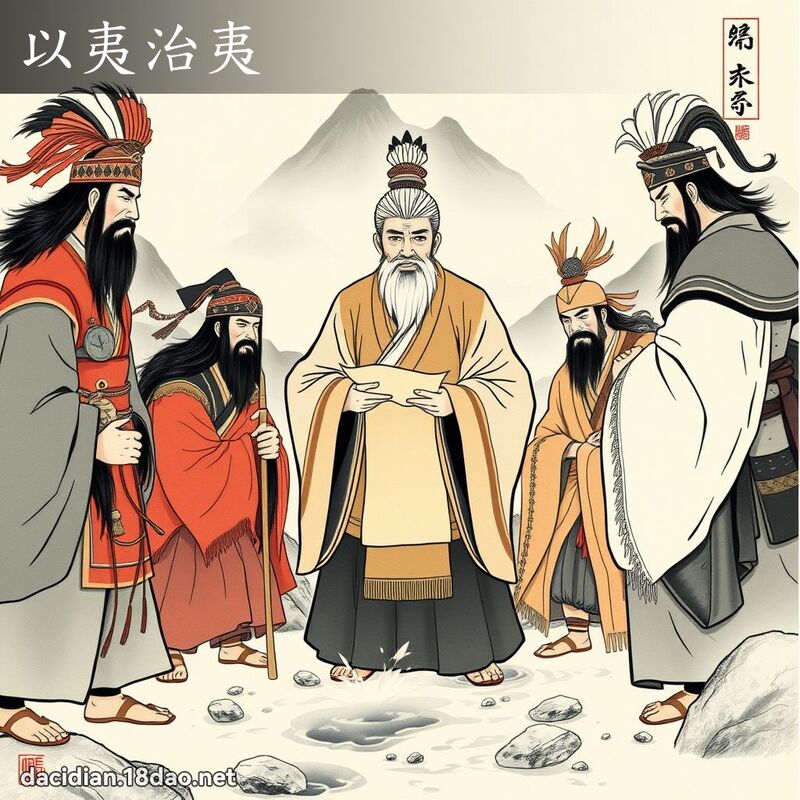 以夷治夷 - 中華成語配圖