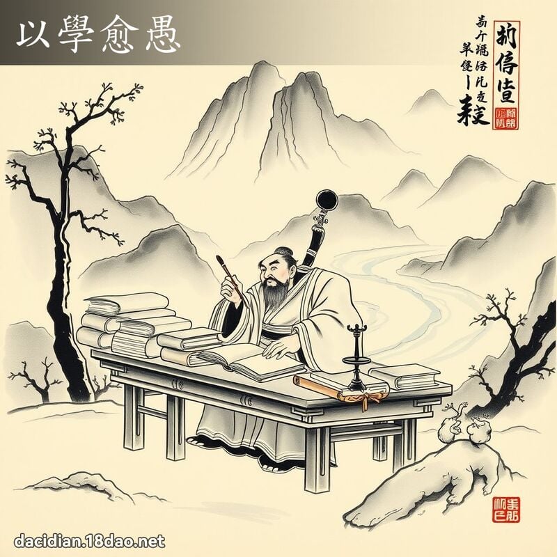 以学愈愚 配图