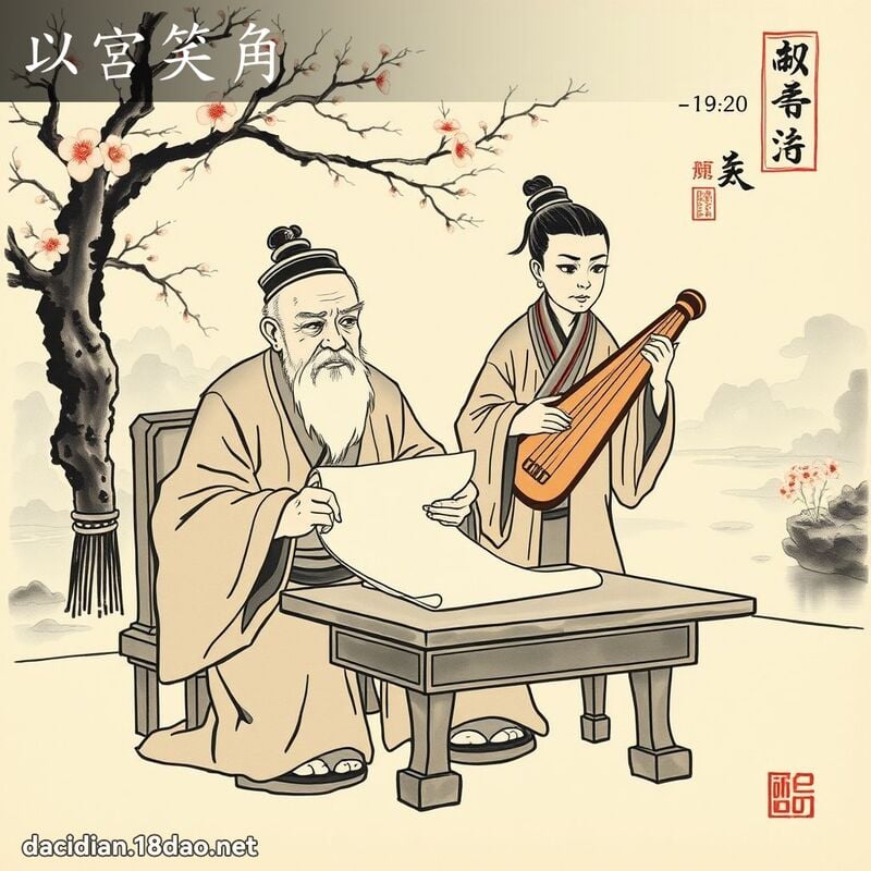 以宫笑角 配图