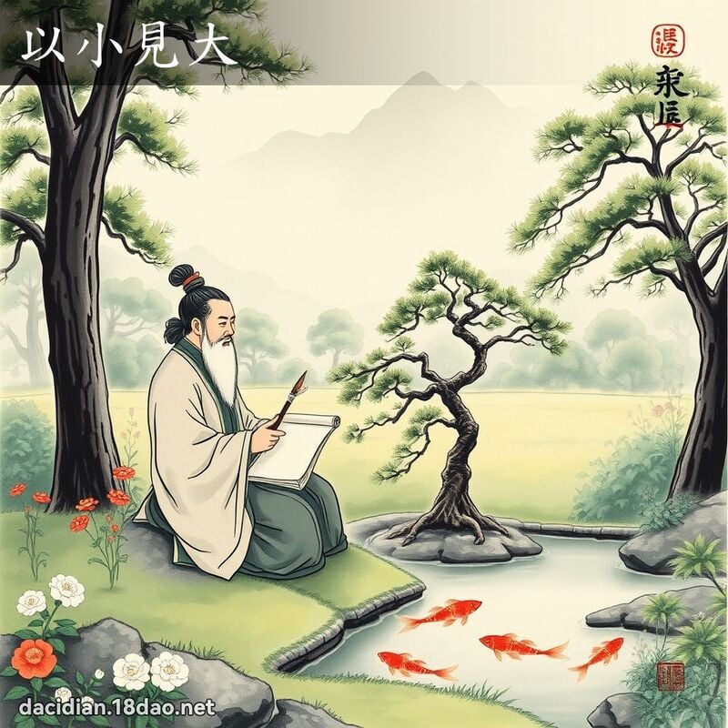 以小见大 配图
