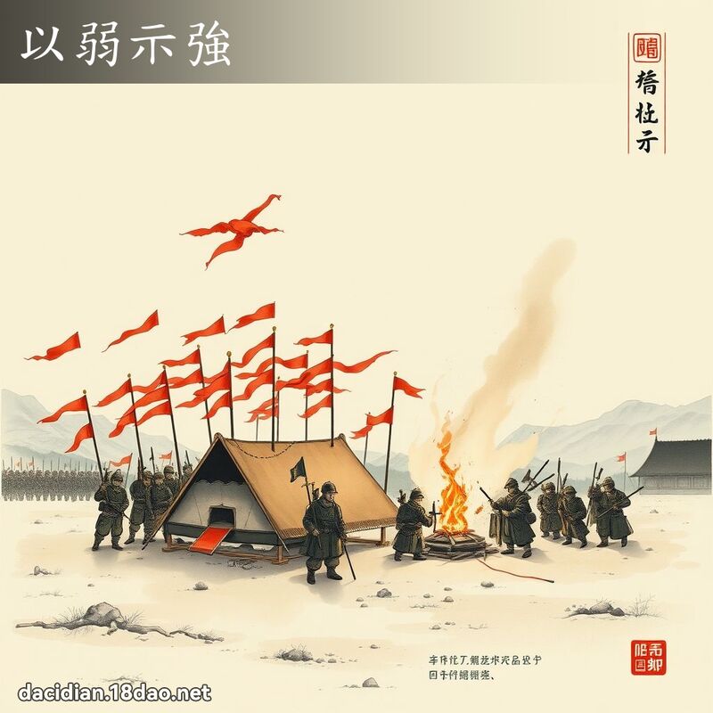 以弱示强 配图