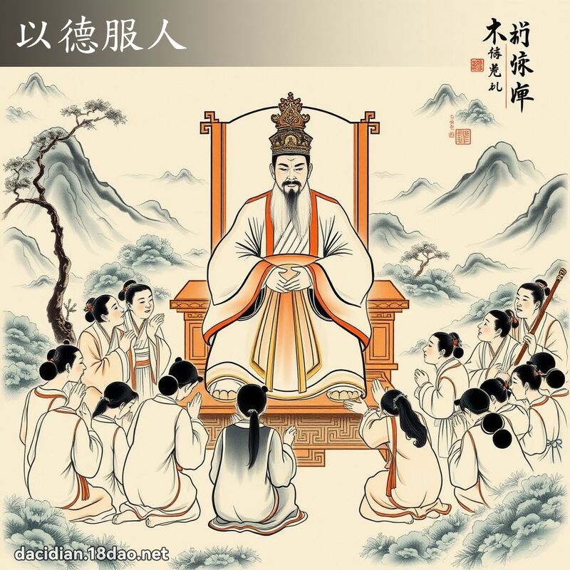 以德服人 - 中华成语配图