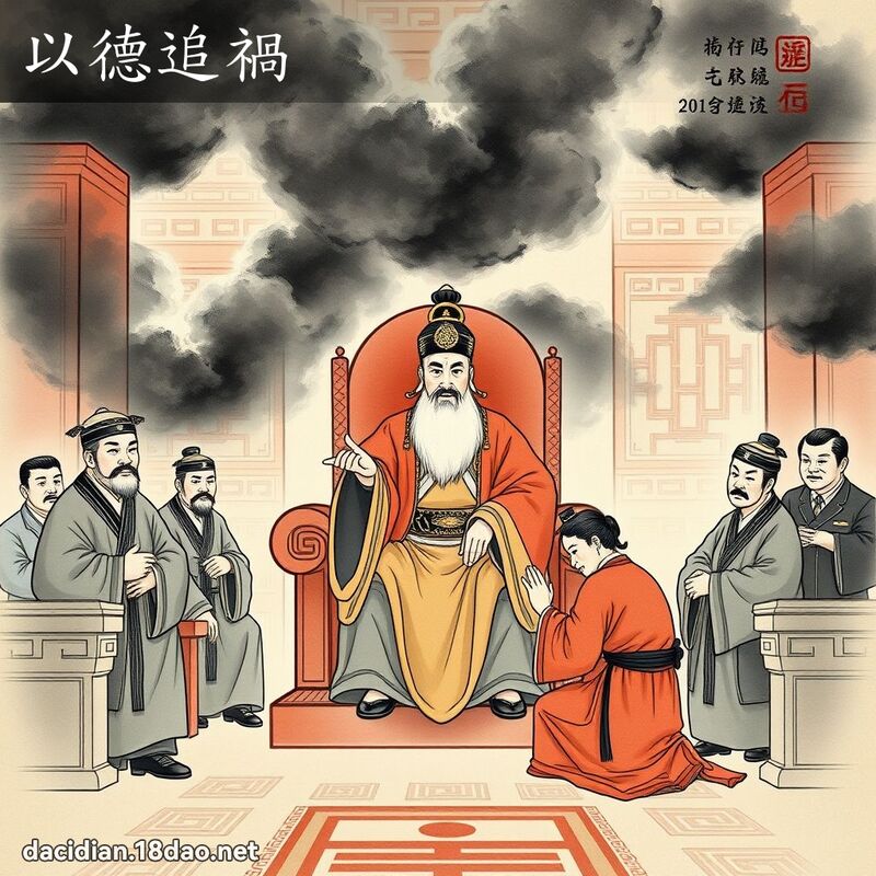 以德追禍 - 中華成語配圖