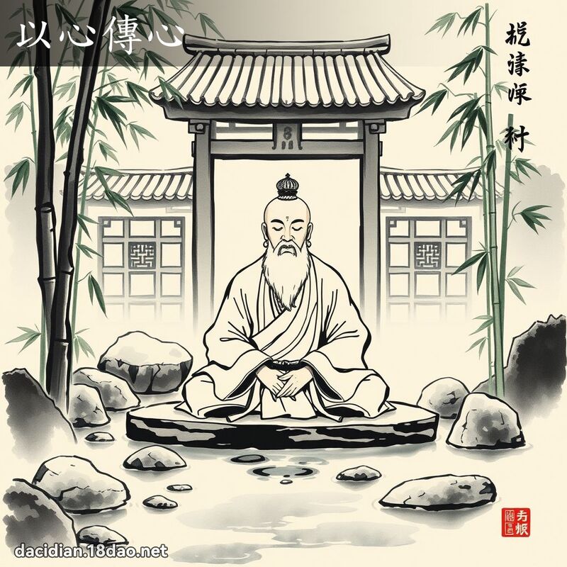 以心傳心 - 中華成語配圖