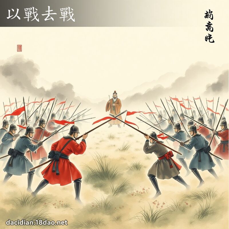 以战去战 - 中华成语配图