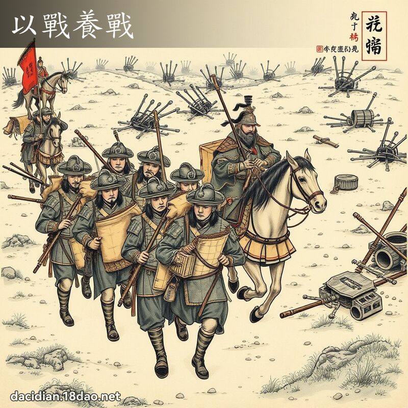 以战养战 - 中华成语配图