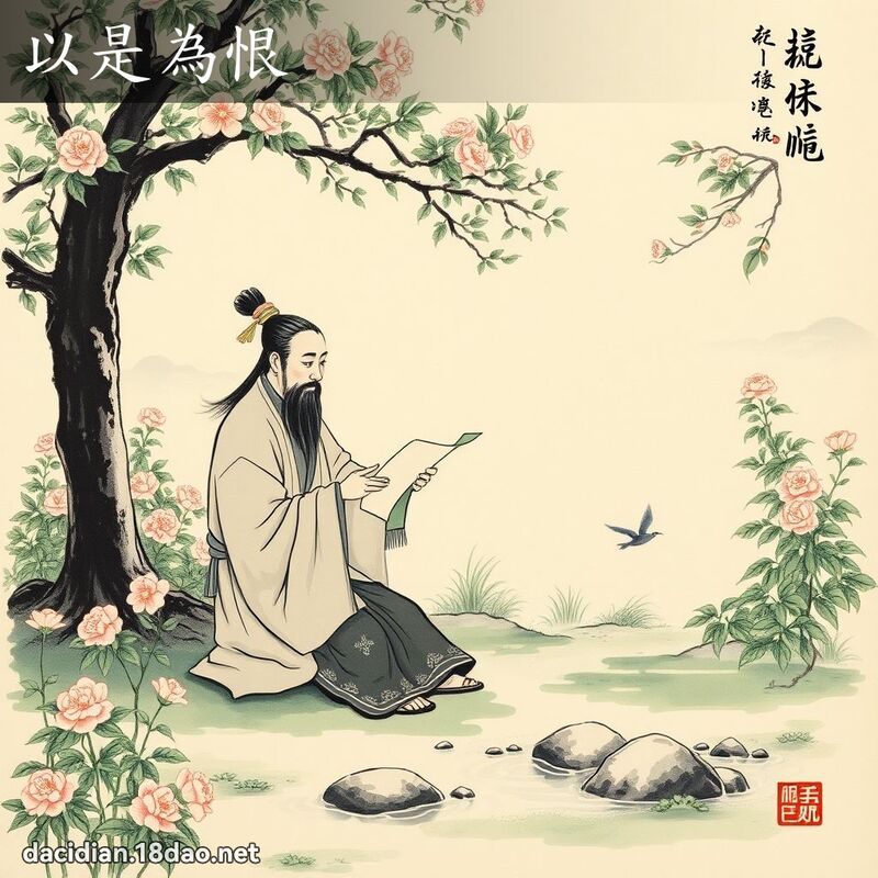 以是为恨 - 中华成语配图