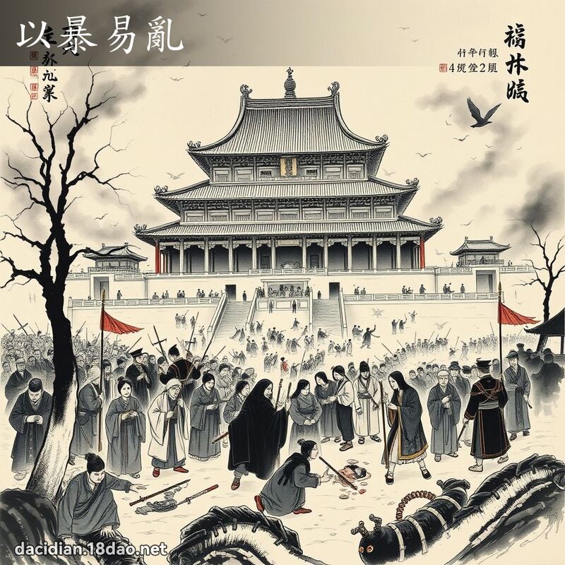 以暴易乱 - 中华成语配图