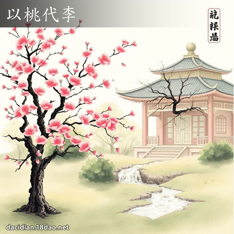 以桃代李 配图