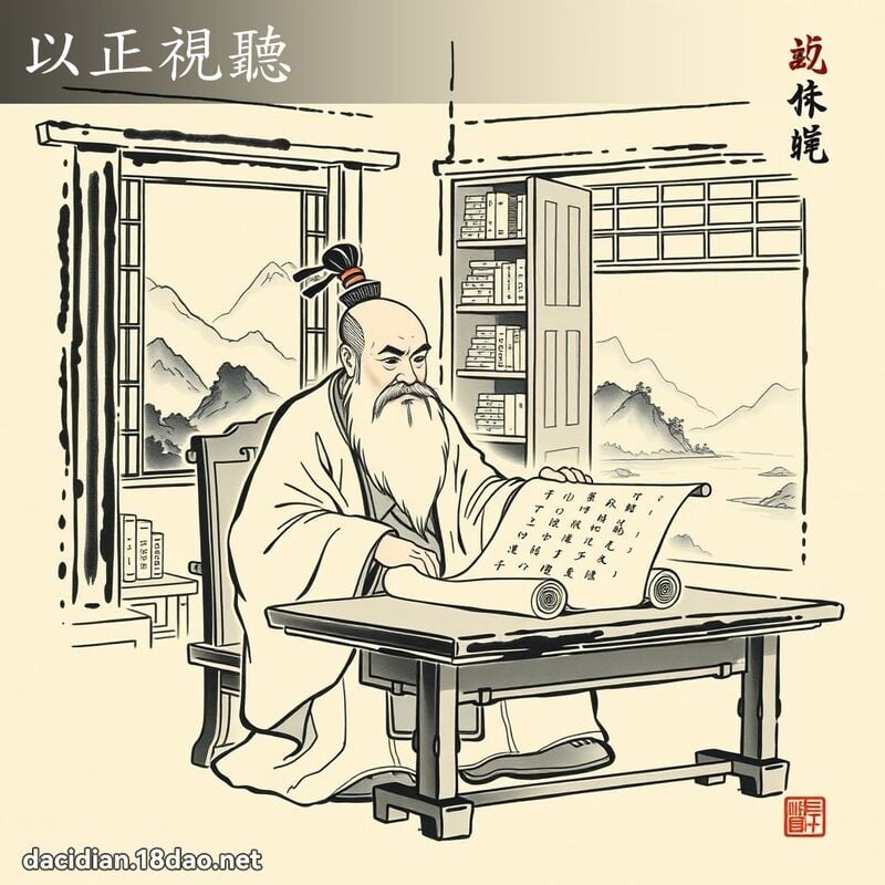 以正视听 配图
