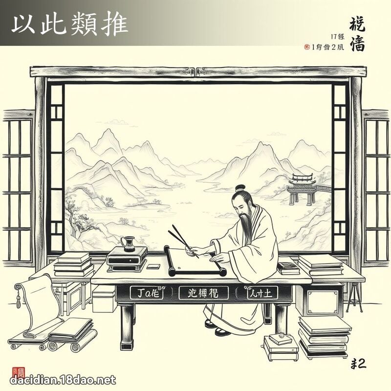 以此类推 配图