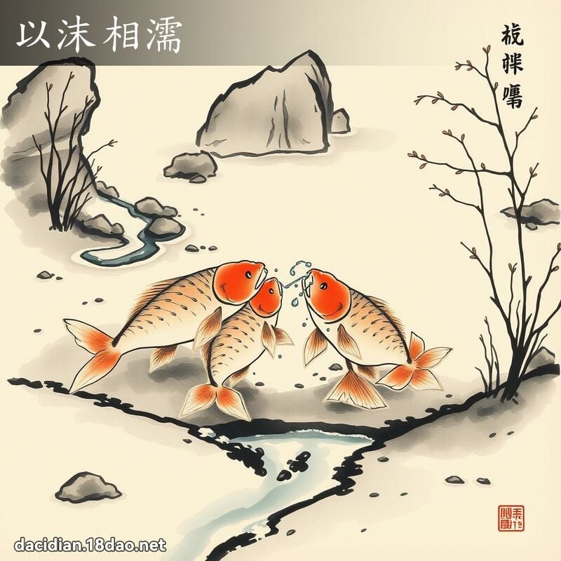 以沫相濡 配图