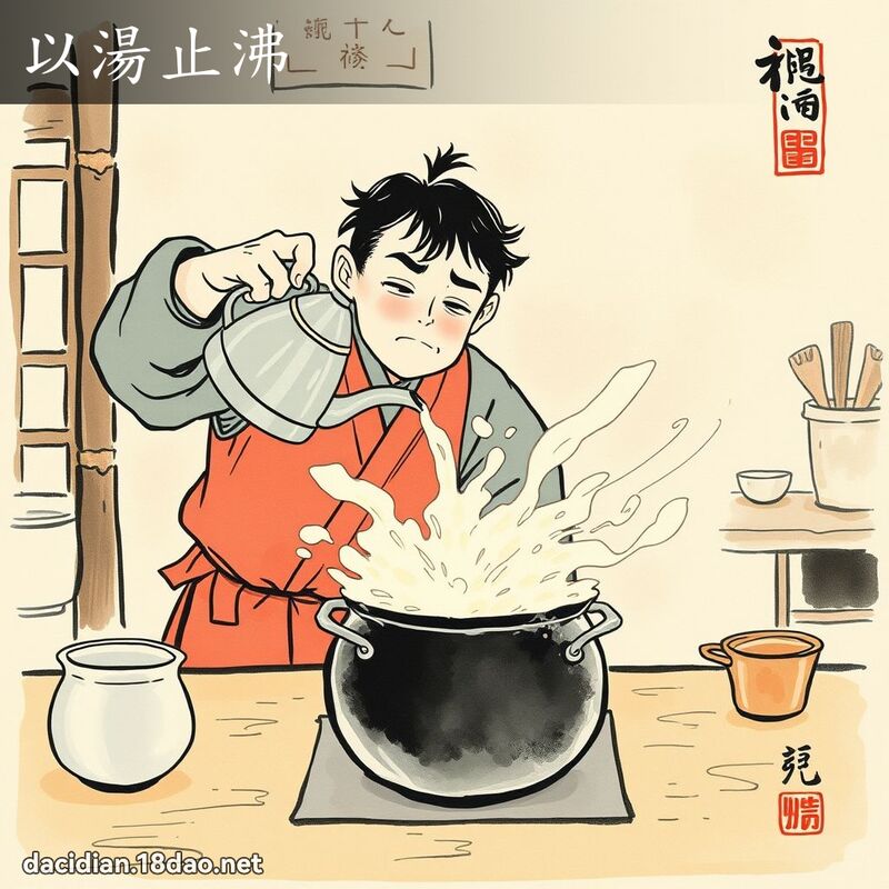 以汤止沸 配图