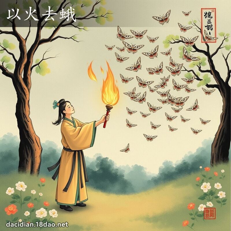 以火去蛾 配图
