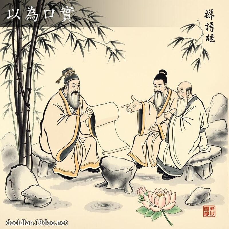 以为口实 配图