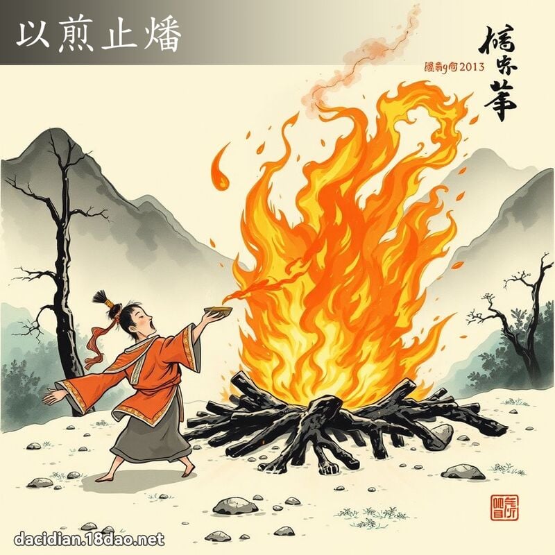 以煎止燔 配图