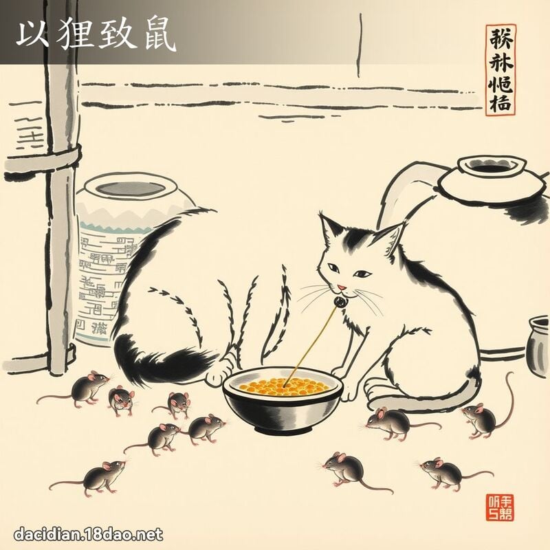 以狸致鼠 配图