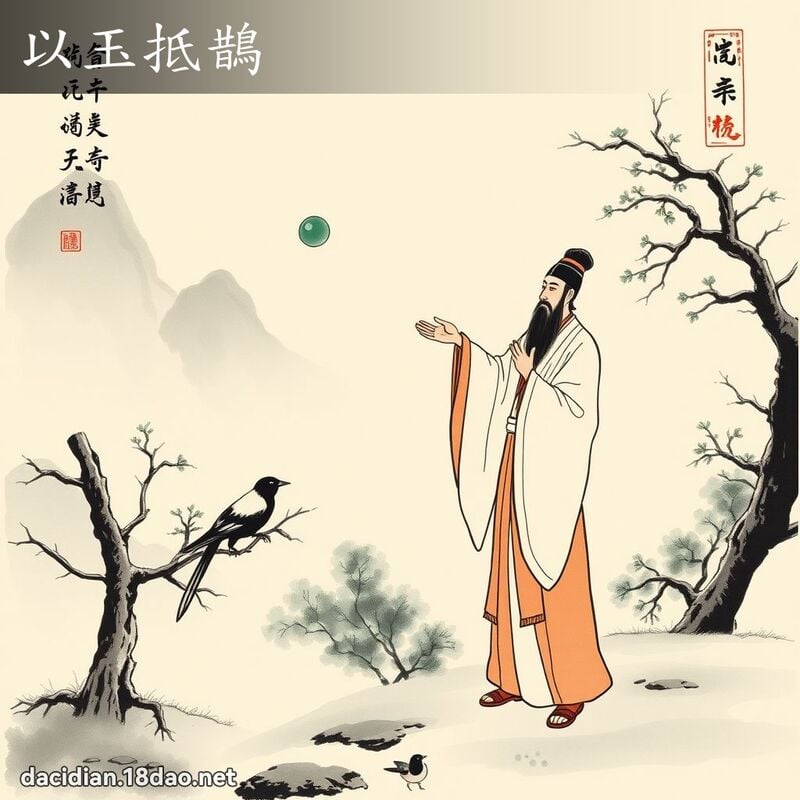 以玉抵鹊 配图
