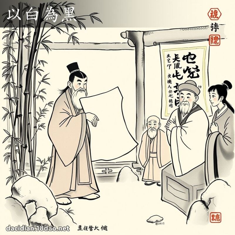 以白为黑 配图