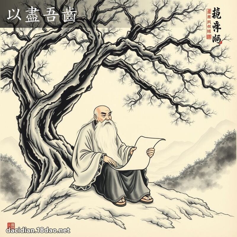 以尽吾齿 配图